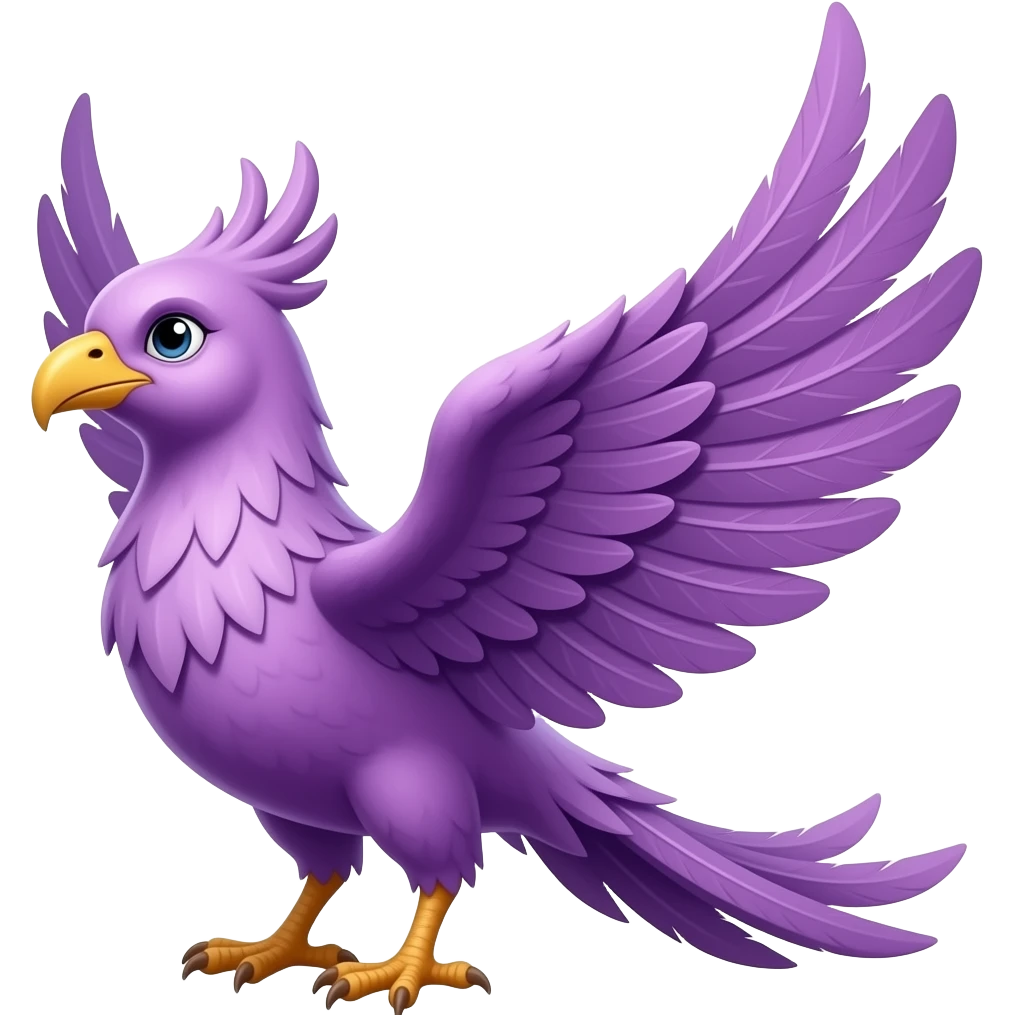 purple diamond Phoenix emoji
