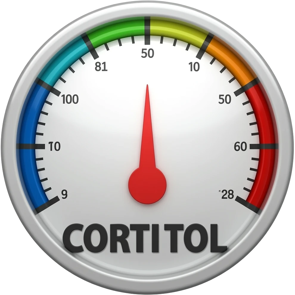 Cortisol gage spiking emoji