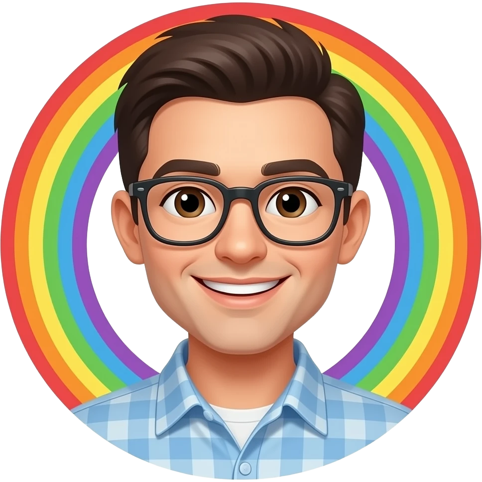 rainbow smiling face emoji