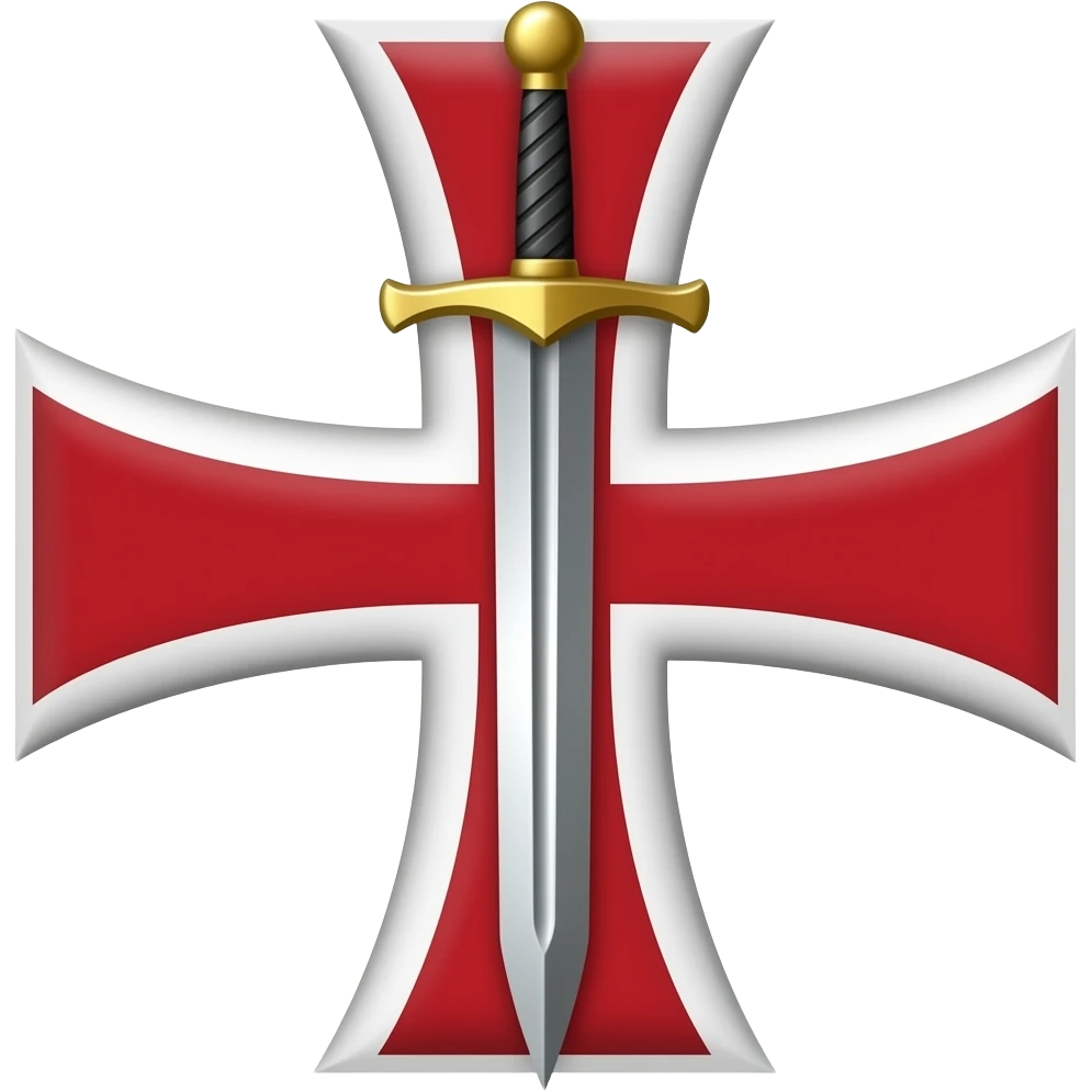 Templar cross with sword in middle emoji