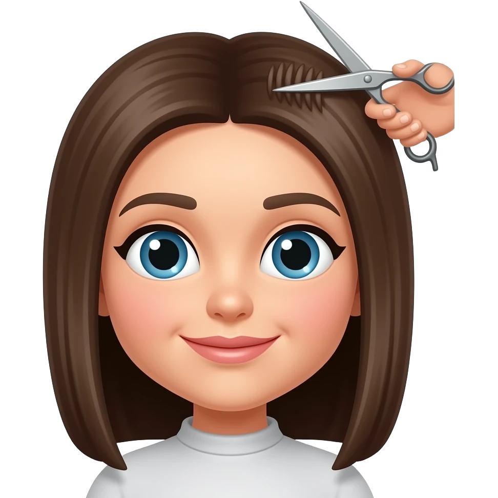 Hair cutting emoji