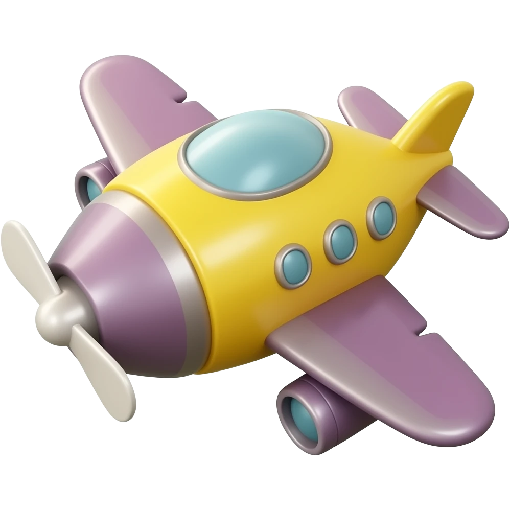 Yellow purple plane emoji