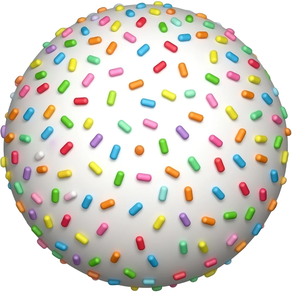 Colorfull sprinkles emoji