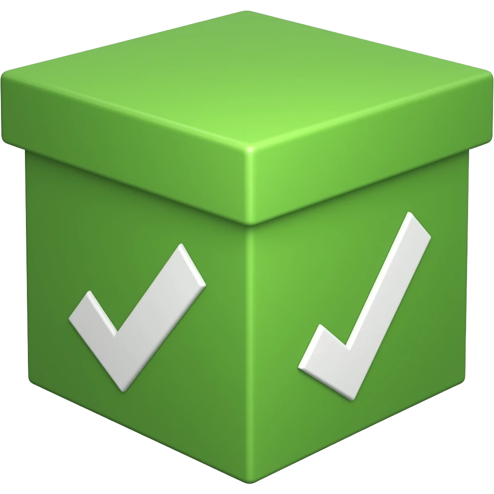 green box of charity emoji