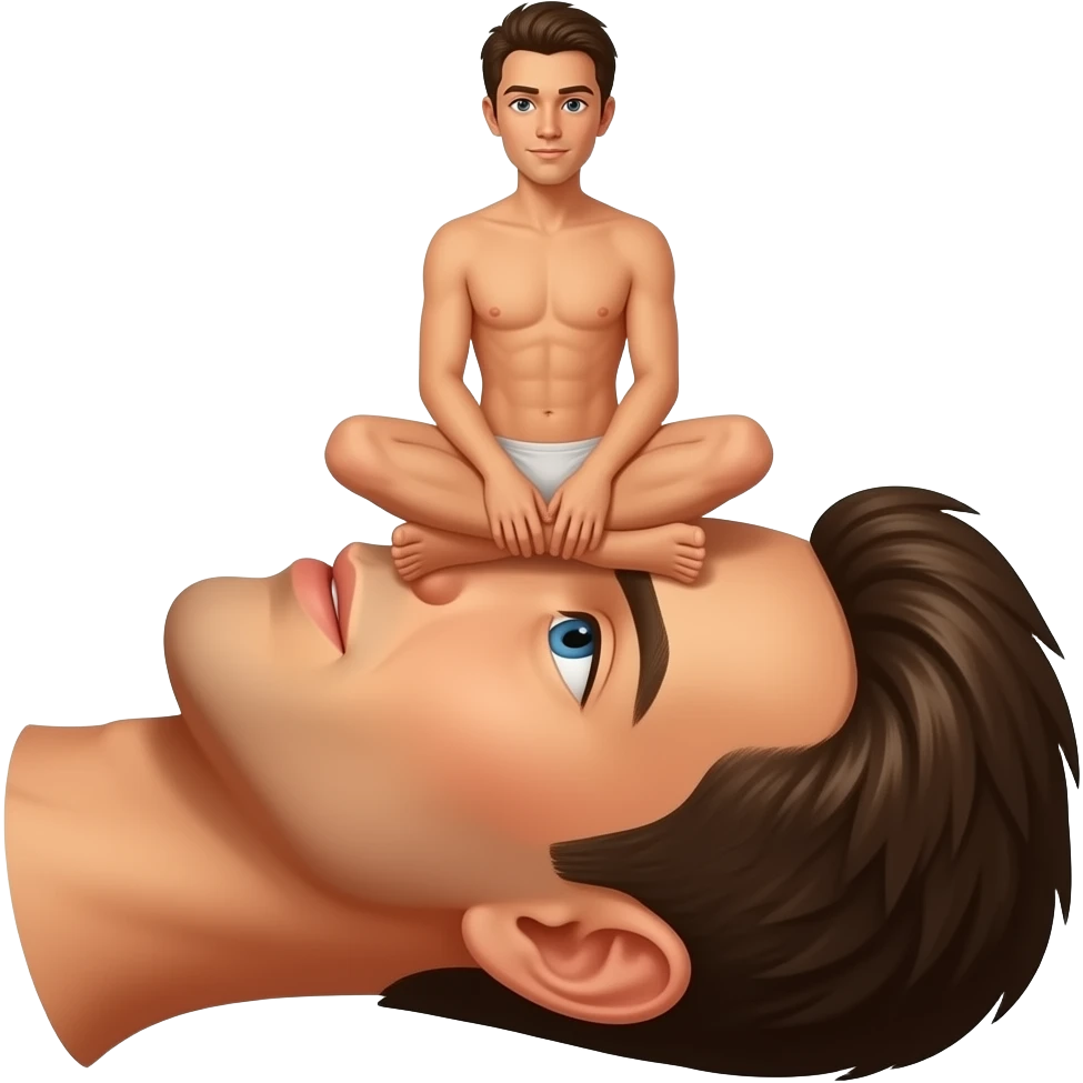 emoji sitting on another emoji’s face naked emoji