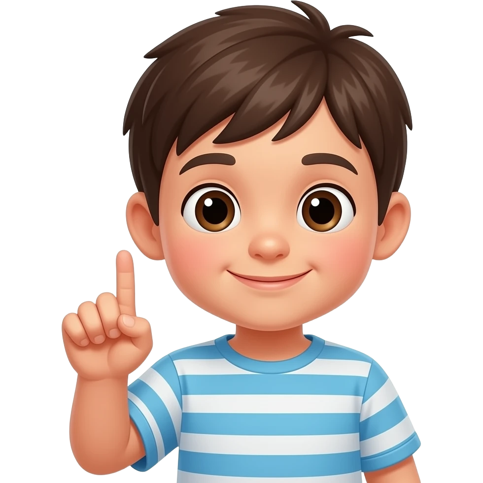 A kid cutting his finger emoji