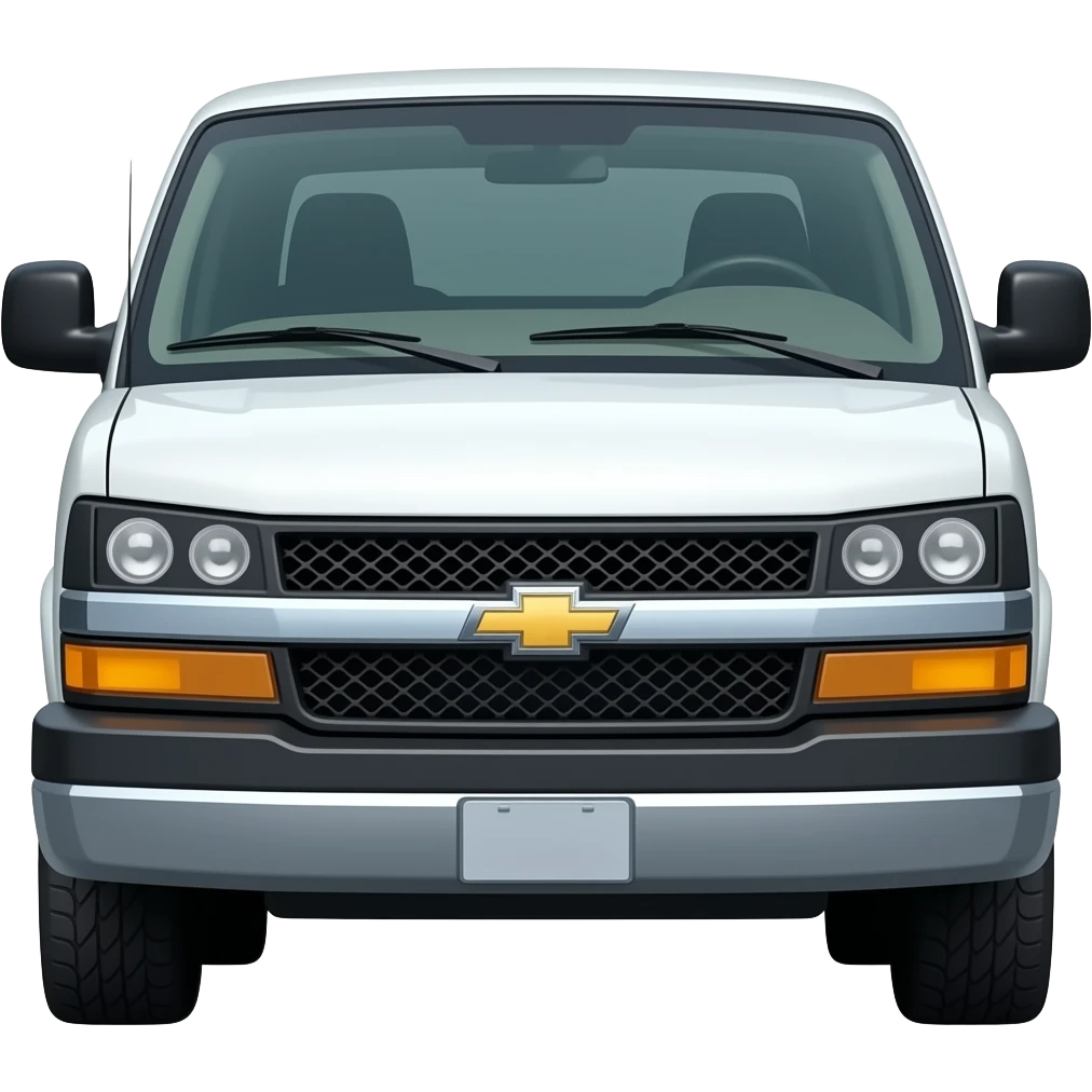 Un Chevrolet tornado van 2024 blanca emoji