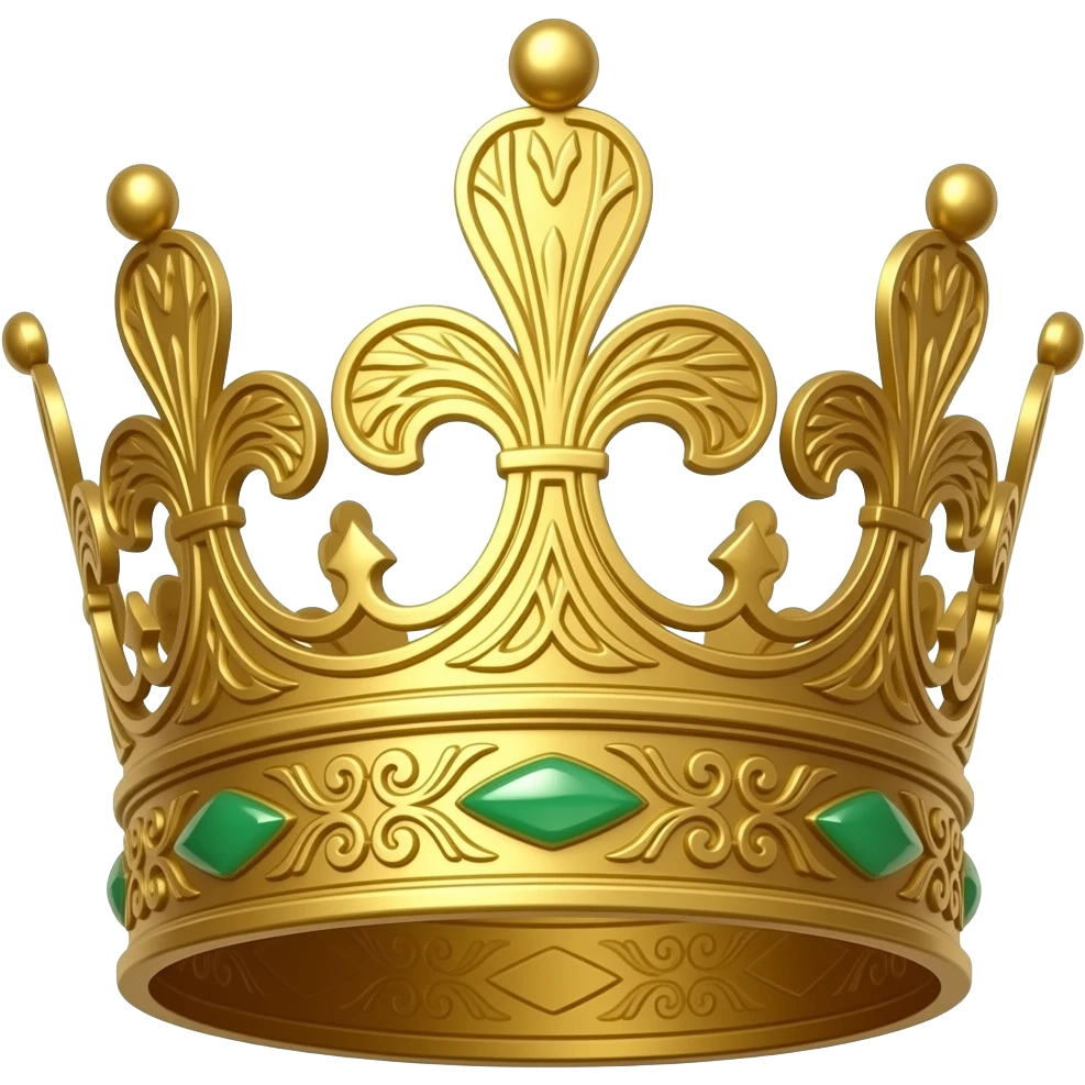 elaborate crown emoji