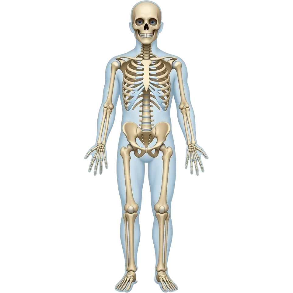 скелет  в полный рост emoji