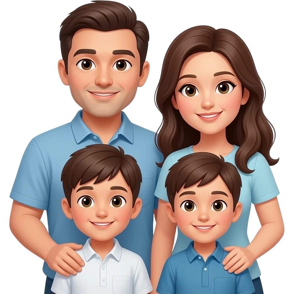 family(father, mother, 2 boy) emoji