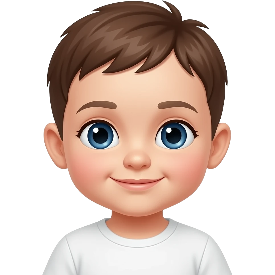 Now make the girl with brown hair a baby emoji