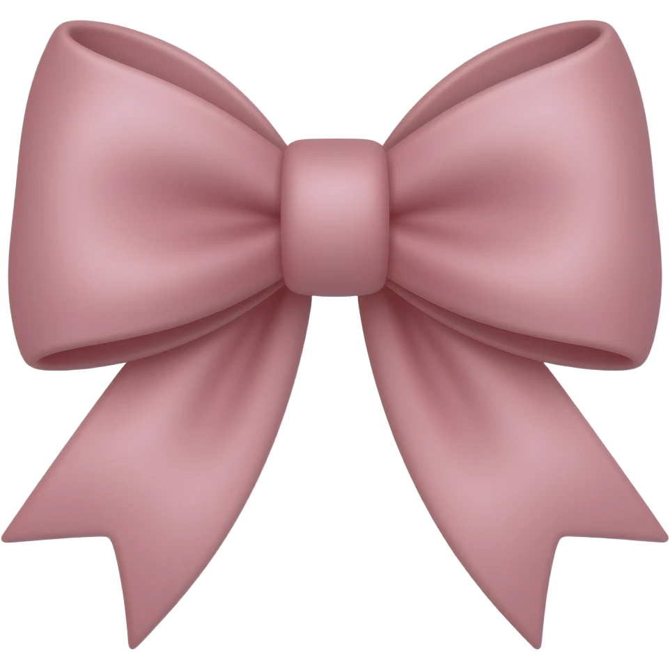 Soft pink bow emoji