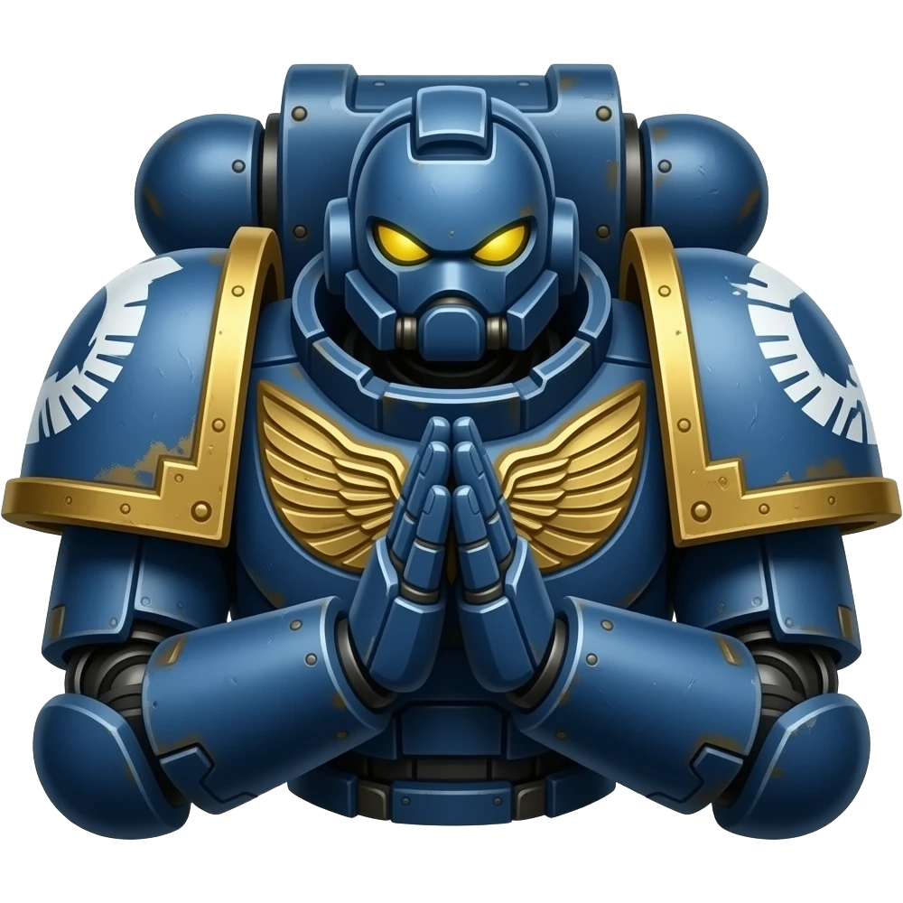 adeptus mechanicus mech pray to the front emoji