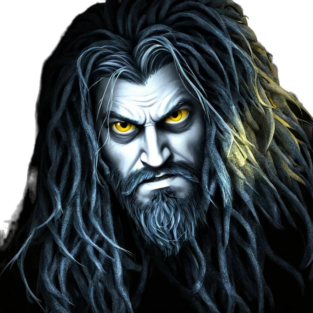 mysterious boy with yellow eyes emoji