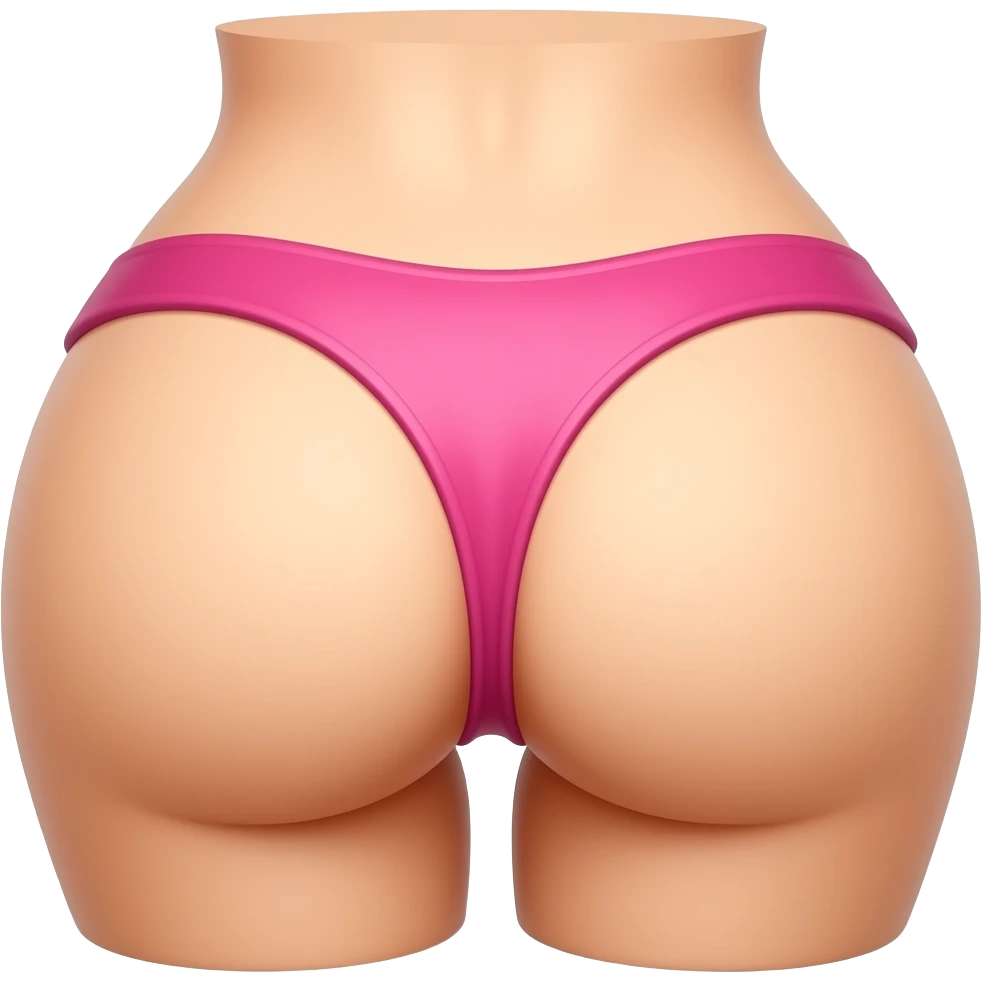 Cake shaped like a woman’s reare emoji