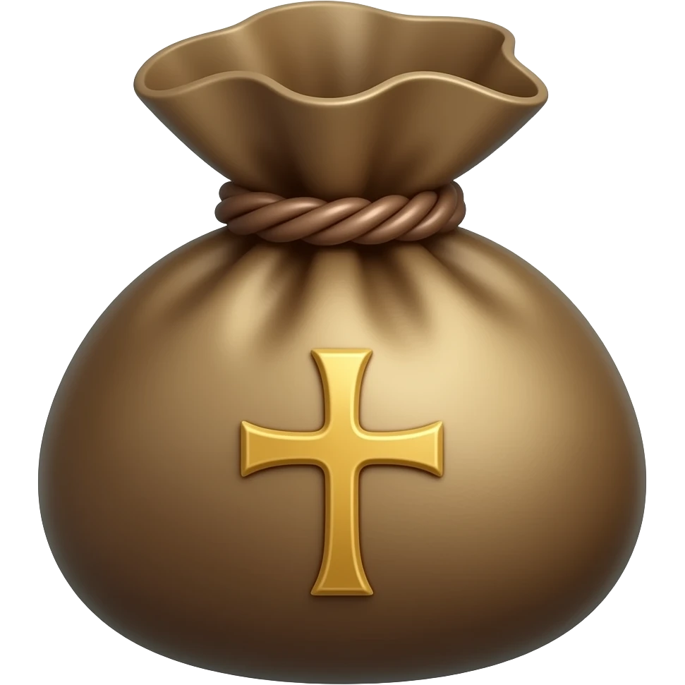 Bronze coin pouch in a medeival style emoji