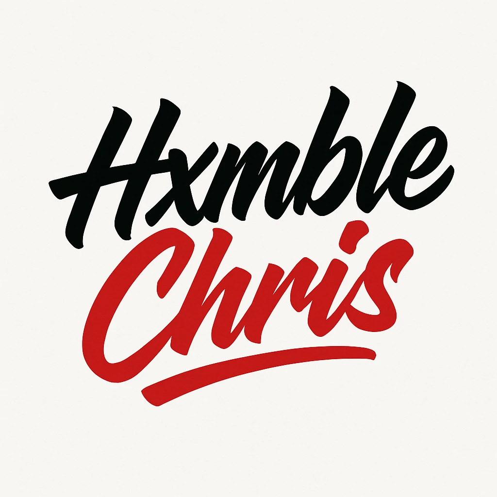 cool font text that says 'Hxmble Chris' in black and red emoji