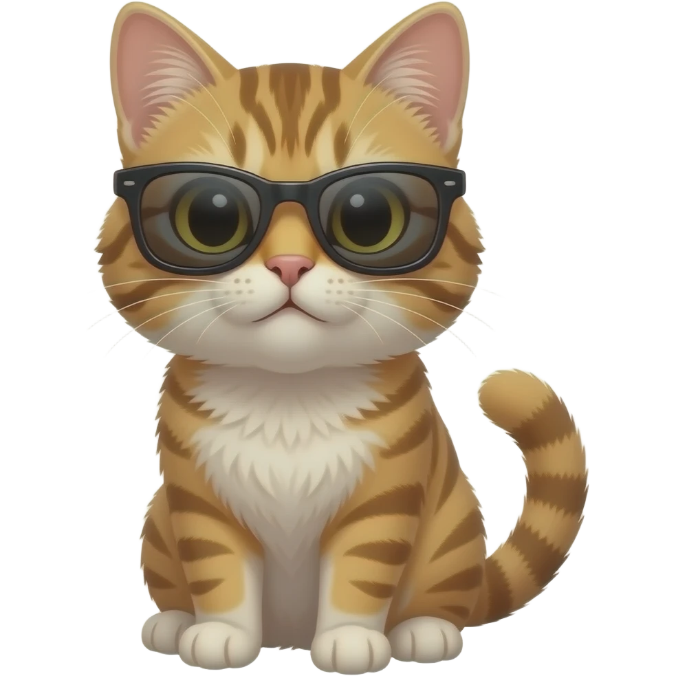 Cat wearing sunglasses emoji