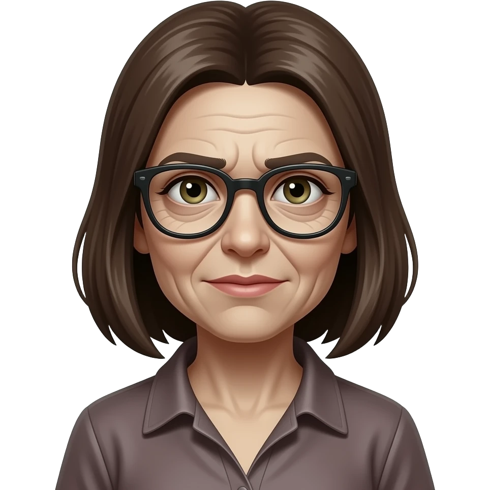 persona zombi con gafas i arrugas mujer emoji
