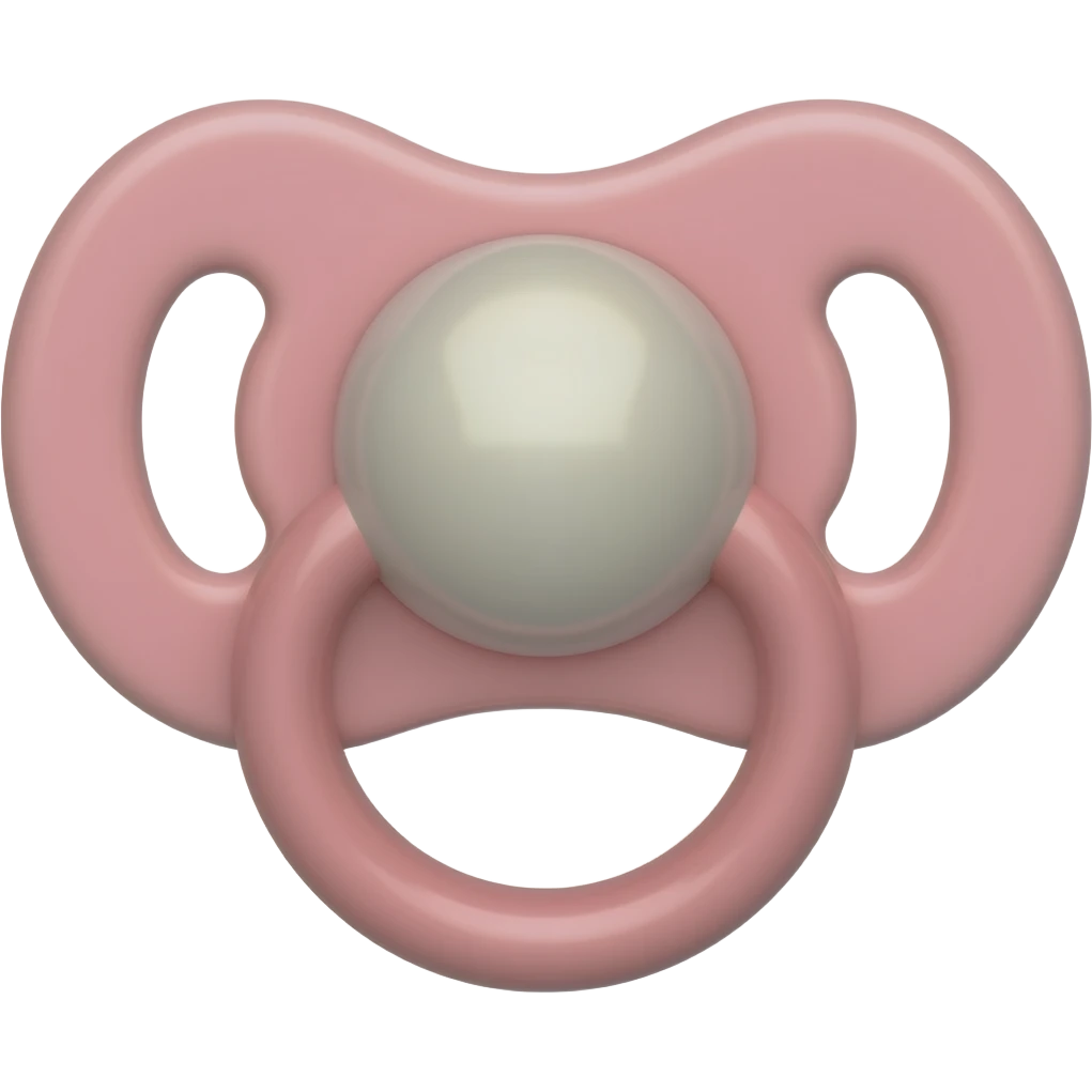 light pink baby pacifier emoji