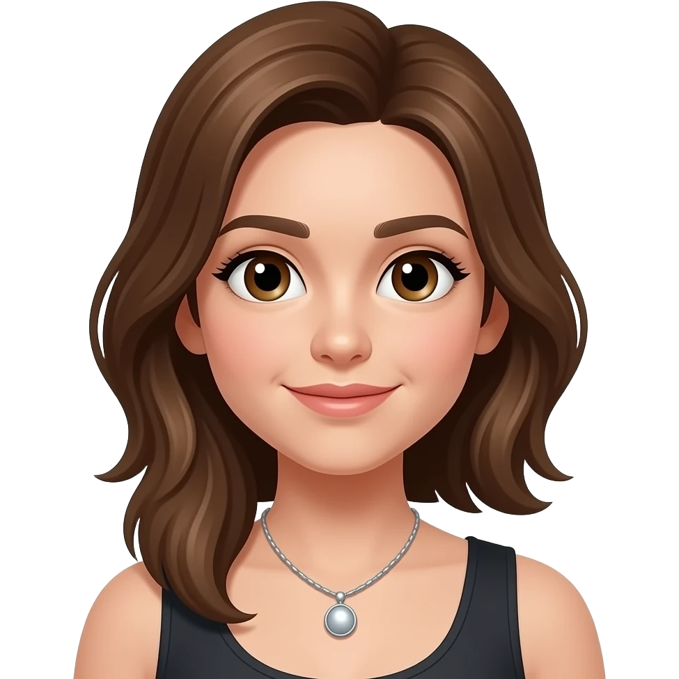 girl with necklace emoji