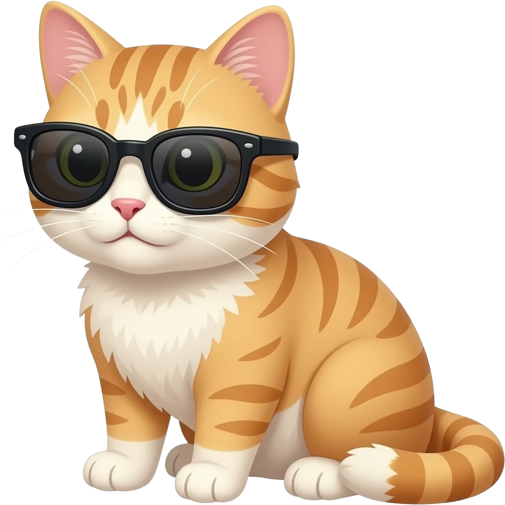 Cat wearing sunglasses emoji
