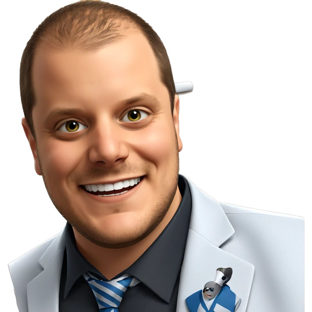 smiling boy in tie emoji