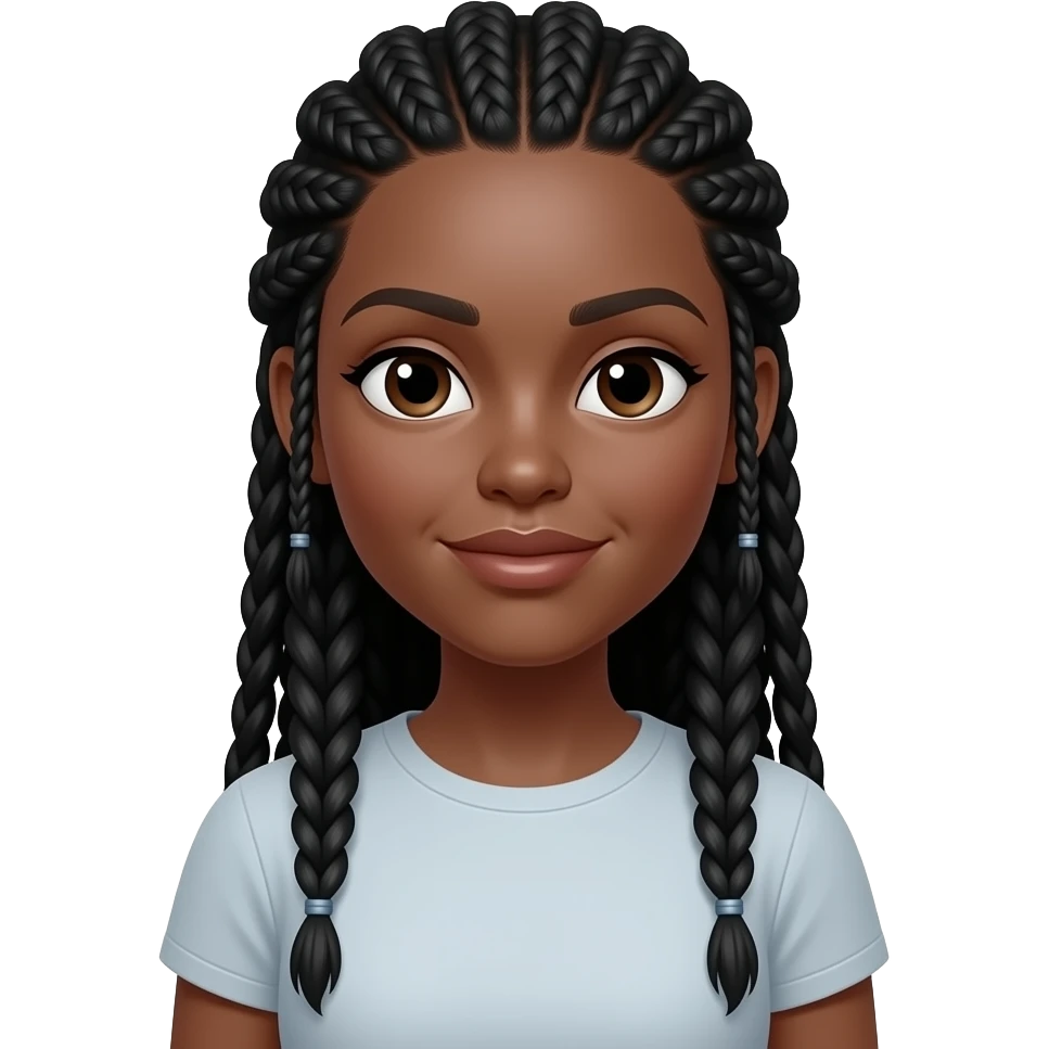 Woman with braids emoji