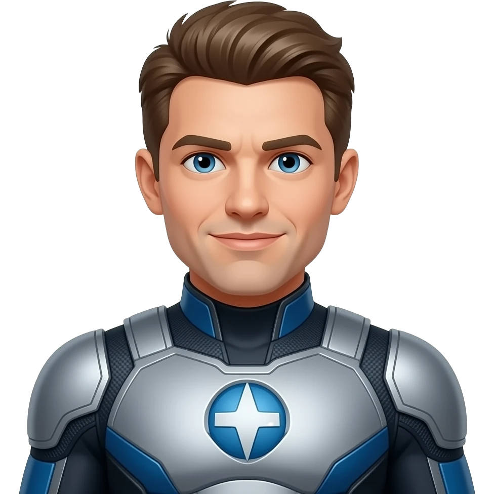 Make an emoji of mark from the sriao invincible in his costume emoji