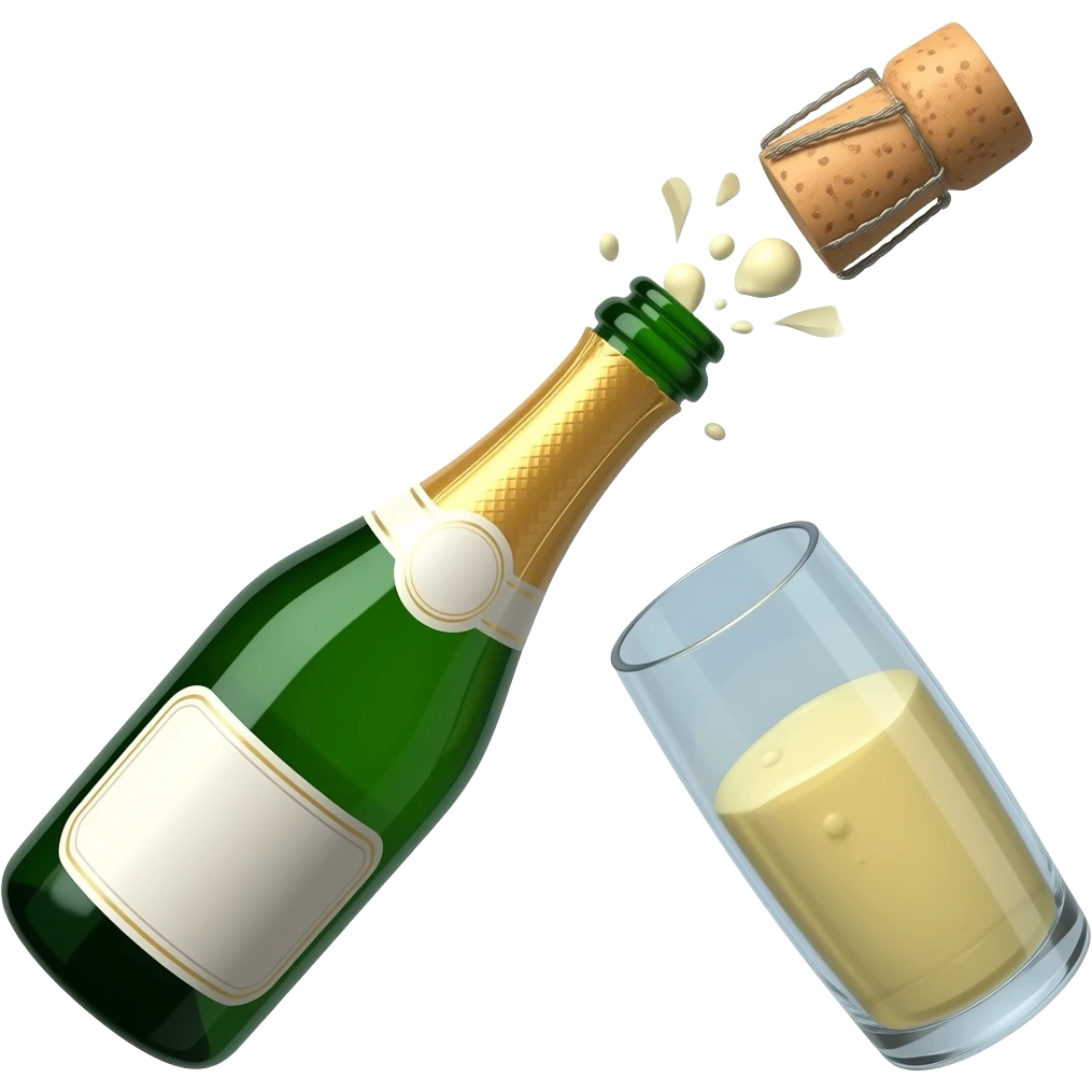 CHAMPAGNE POPPING emoji
