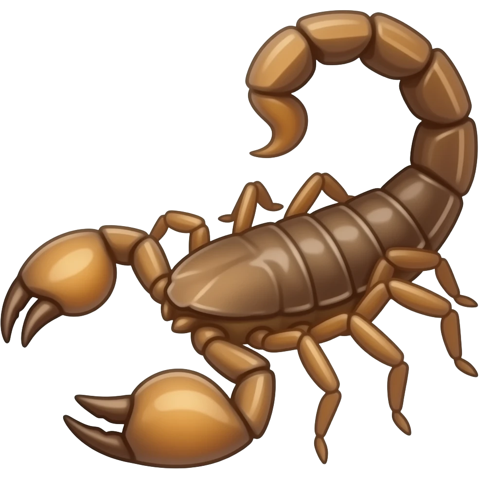 Cartoon scorpion emoji