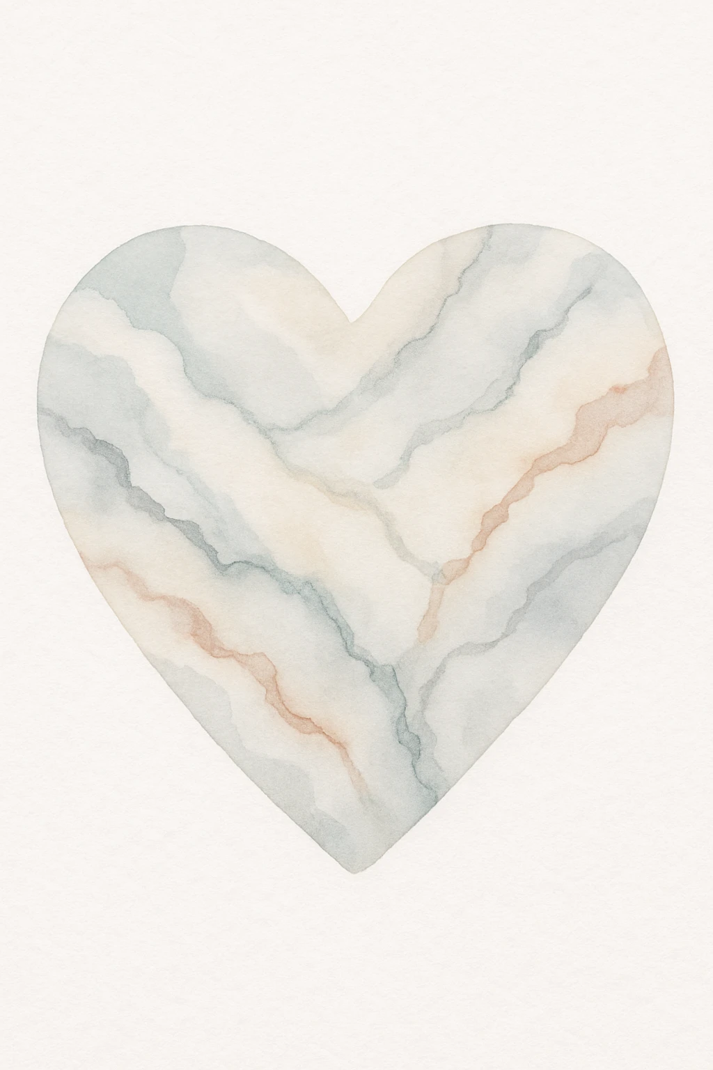 ultra detailed illustration of a heart with a marble pattern emoji