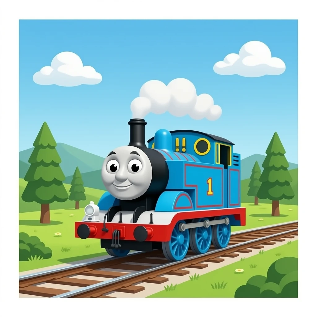 Thomas The Tank Engine on a Claws & Paws emoji