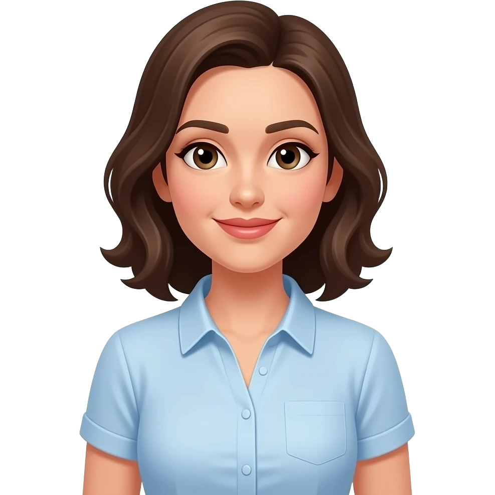 Woman wears shirt with butt while looking at front emoji