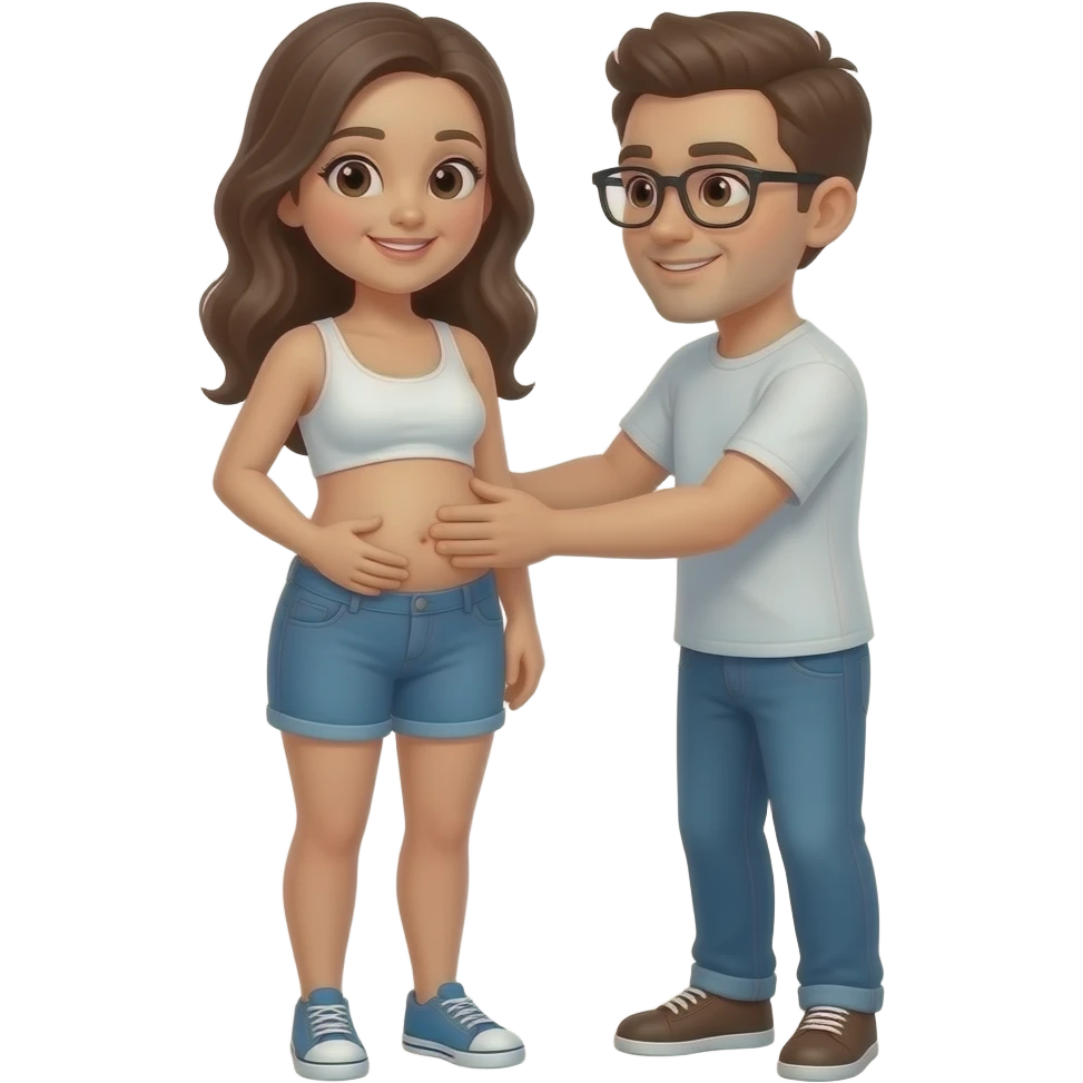 Me massaging the front  woman which is Stomach emoji