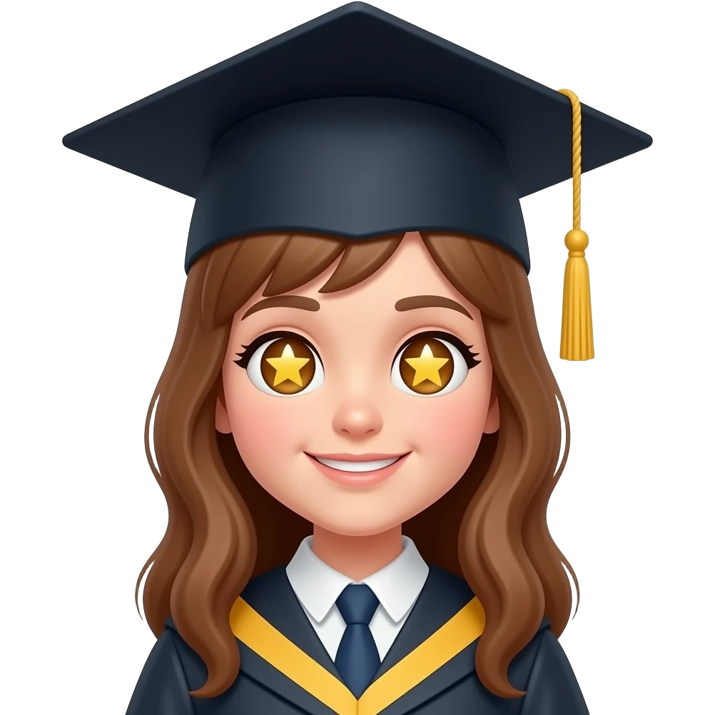 graduation star eyes emoji emoji