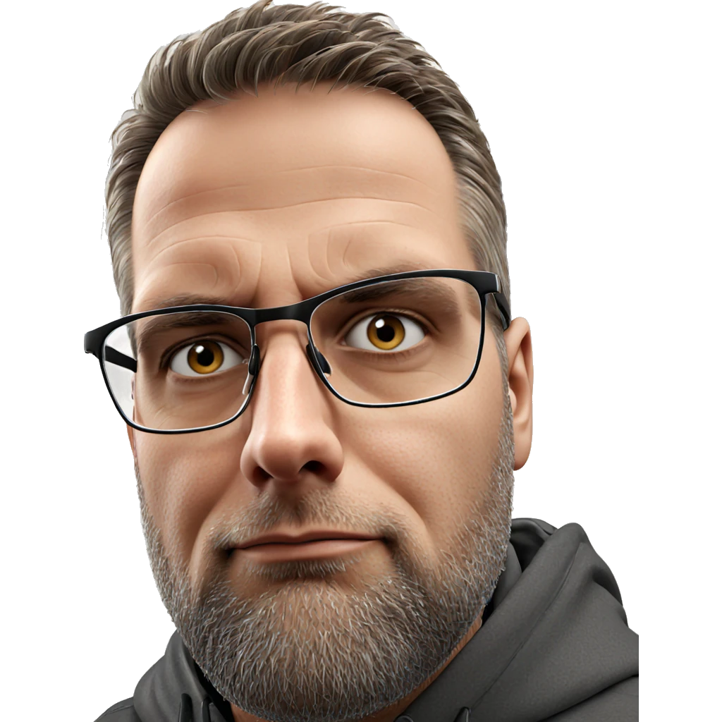 realistic portrait of a male emoji