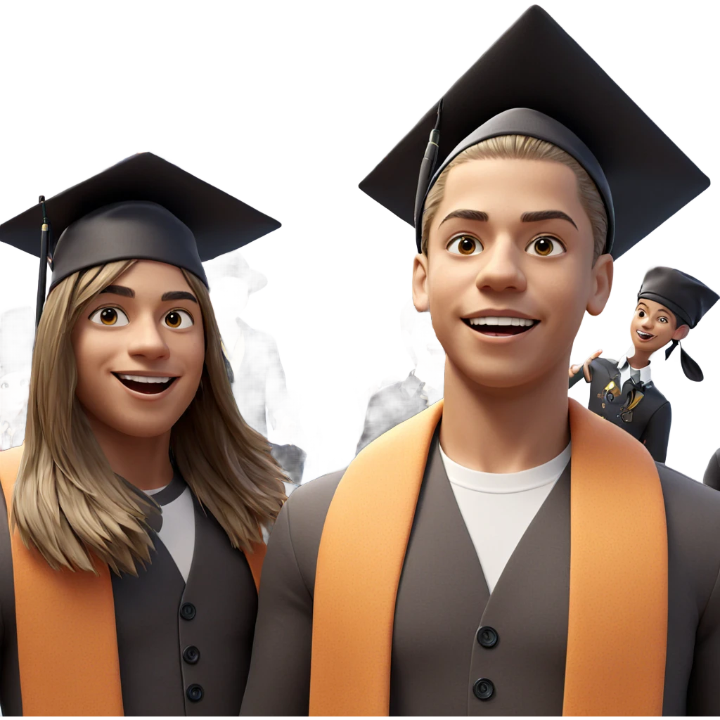 cheerful boys in stylish outfits emoji