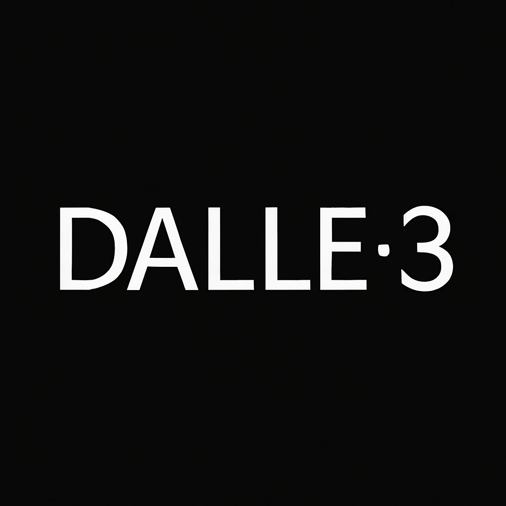 make the logo of "DALLE.3" black background  emoji