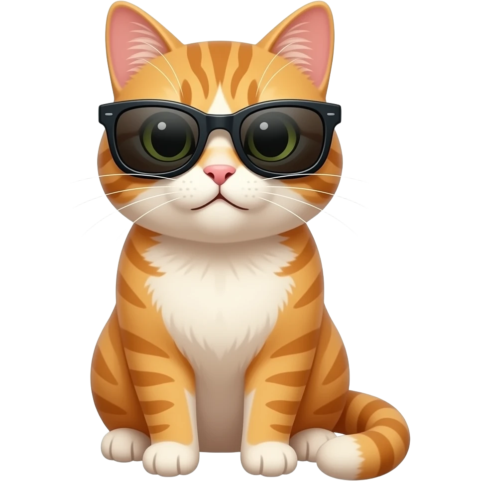 Cat wearing sunglasses emoji