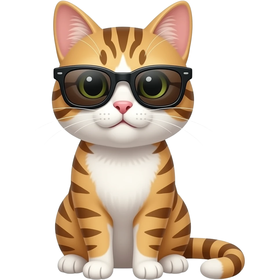 Cat wearing sunglasses emoji
