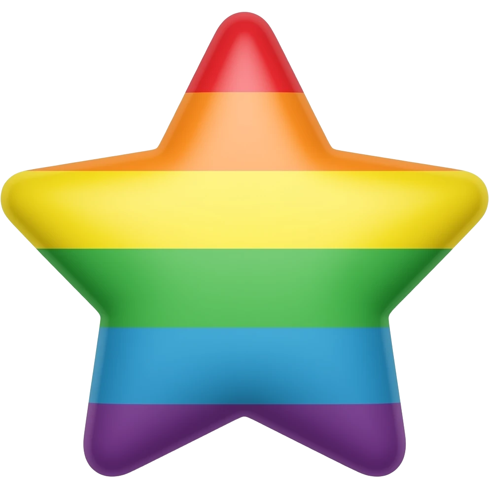 rainbow star is Caterpillar emoji