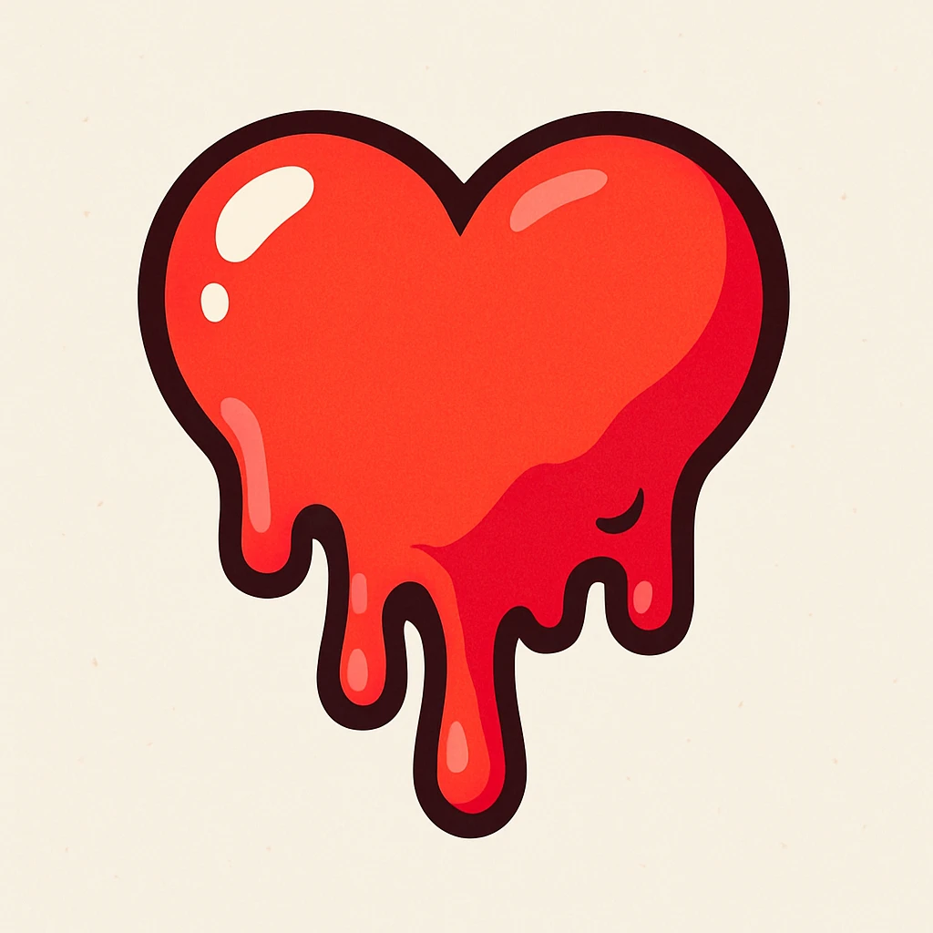 melted heart emoji
