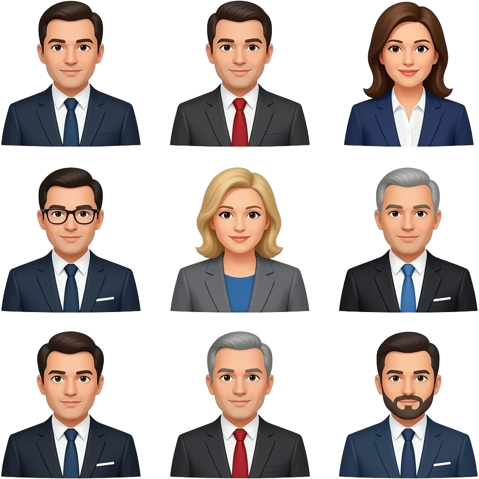 varias perfonas del govierno sentados en el congreso emoji
