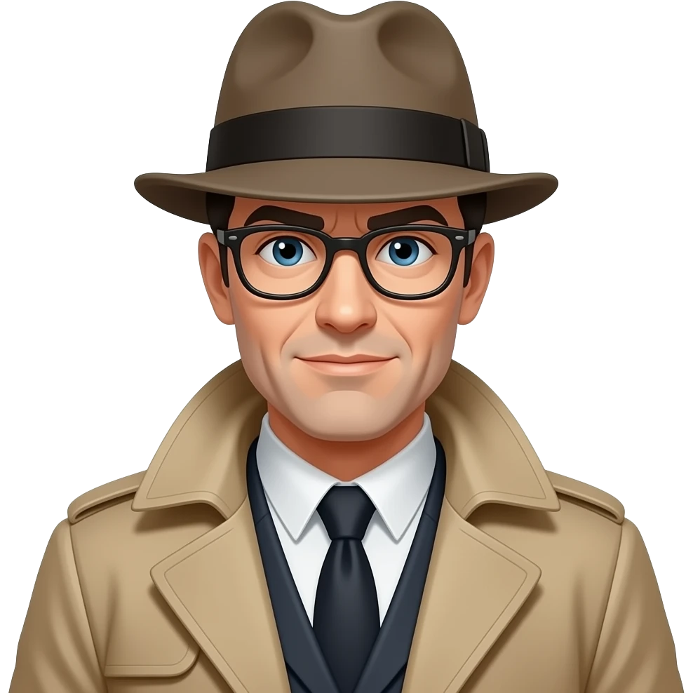 trench coat detective emoji