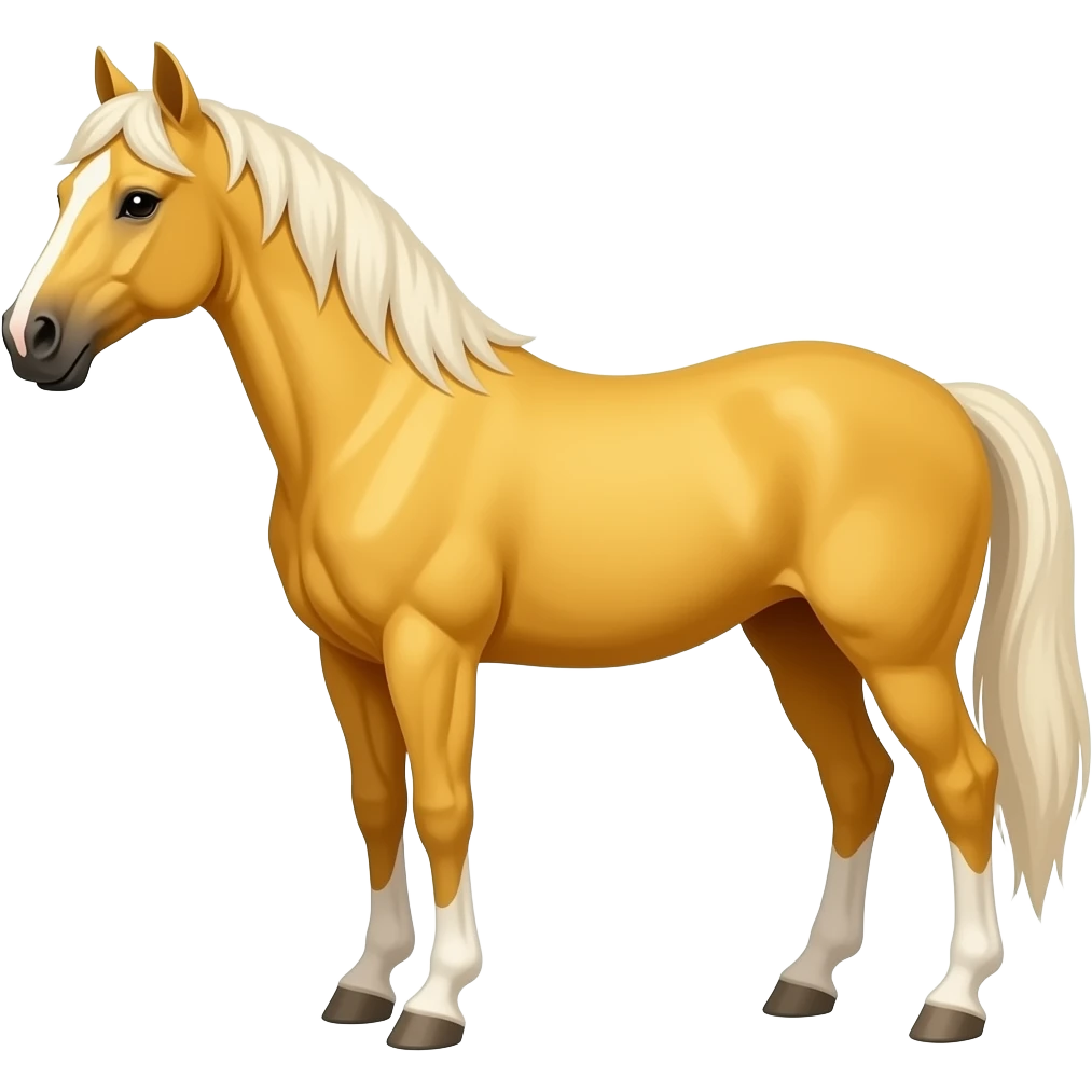 Yellow Continental horse emoji