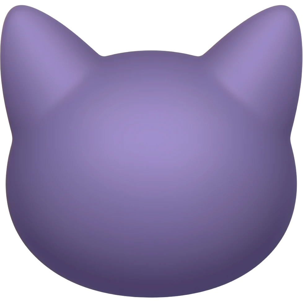 Purple cat ears emoji