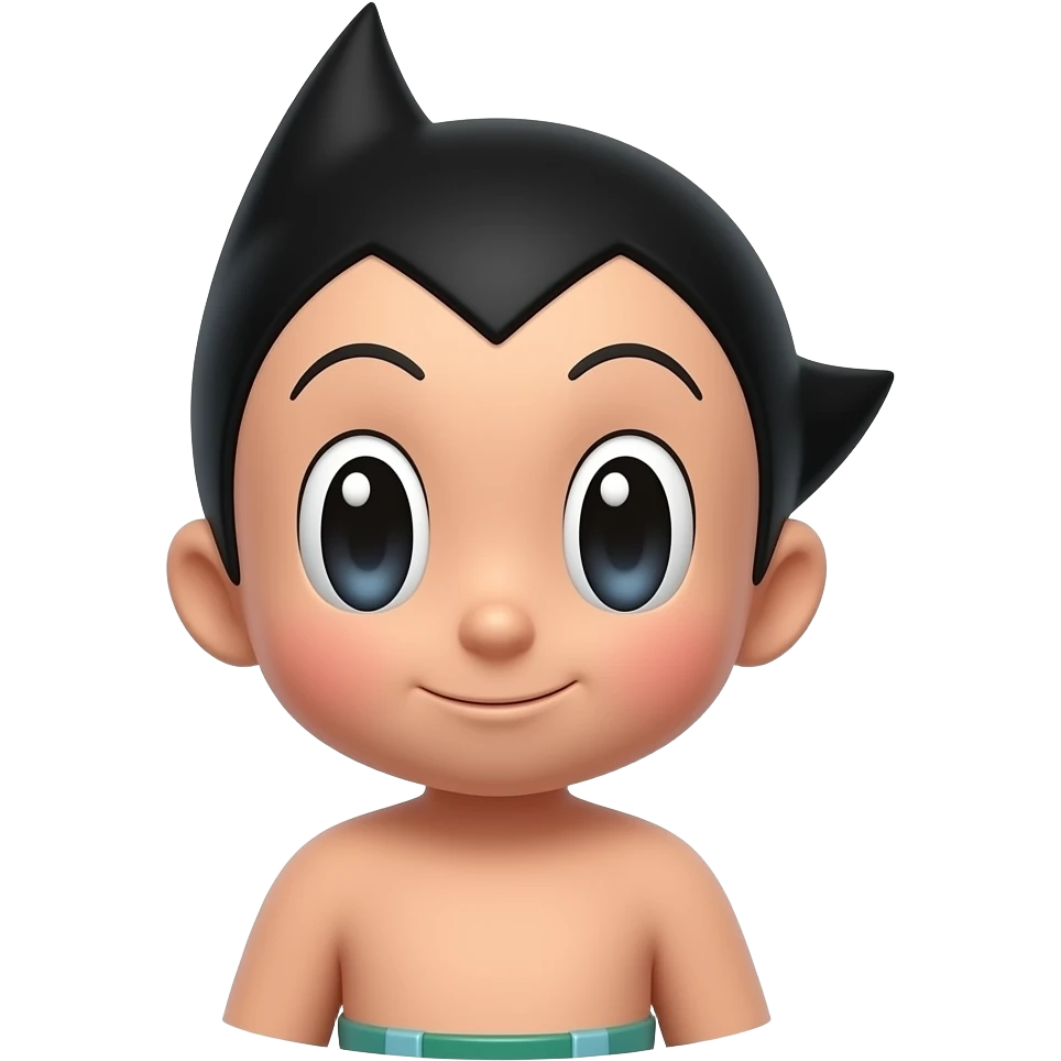 生成一个像素风的阿阿童木头像 emoji