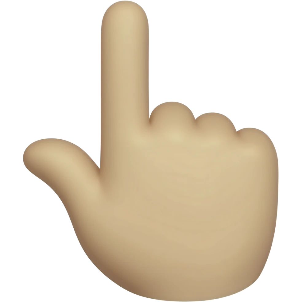 hand pointer emoji
