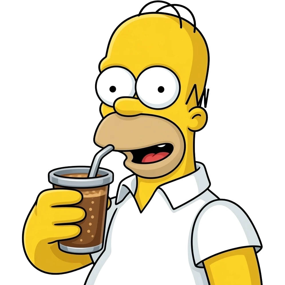Homero Simpson tomando mateHomero Simpson tomando mate emoji